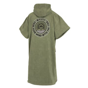 MYSTIC VELOURS ARTWORKS PONCHO OLIVE GREEN