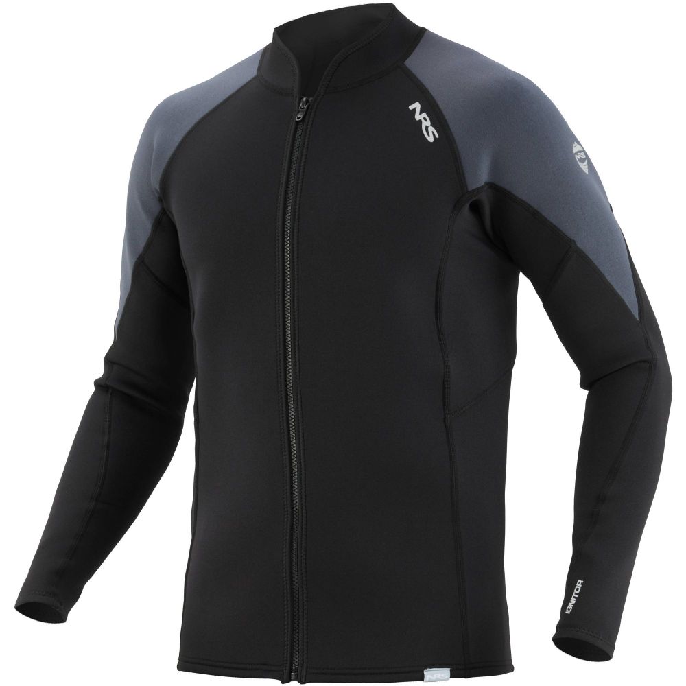 NRS IGNITOR 2MM FRONT ZIP JACKET BLACK