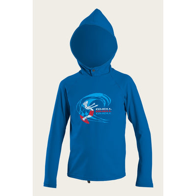 ONEILL TODDLER O'ZONE L/S SUN HOODIE ULTRA BLUE
