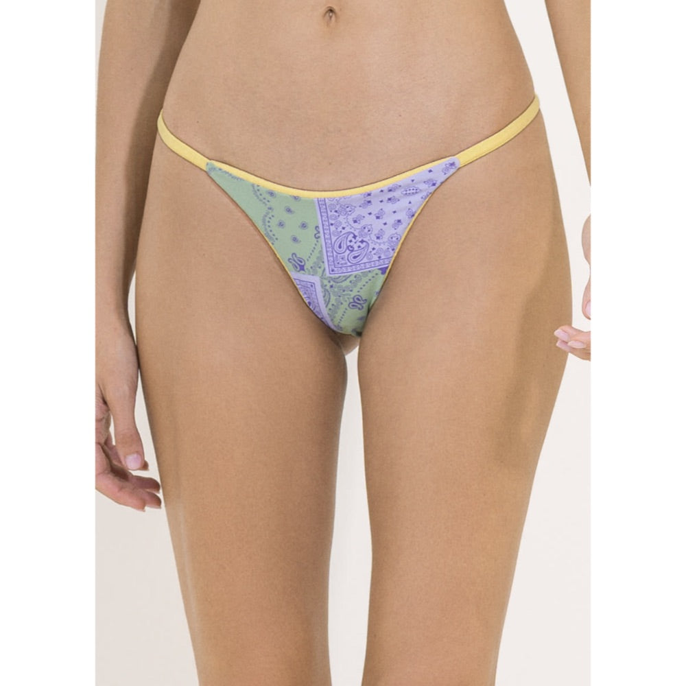 MAAJI SATURN YELLOW MICRO MINI SINGLE STRAP BOTTOM