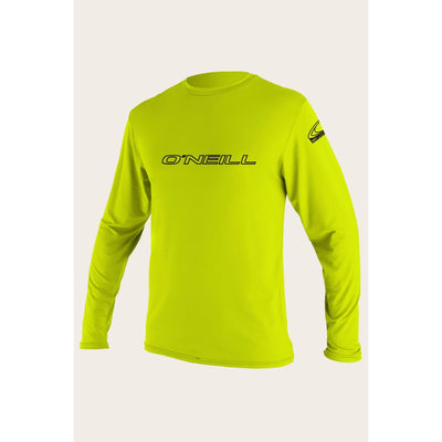 ONEILL YOUTH BASIC SKINS 50+ L/S SUN SHIRT LIME