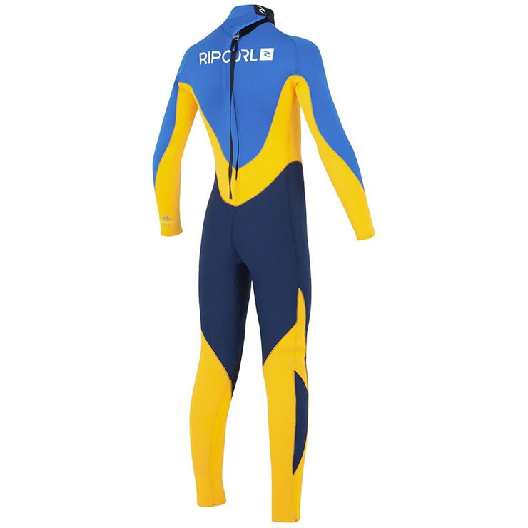 RIPCURL YOUTH DAWN PATROL 3/2 BACK ZIP BLUE