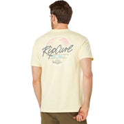 RIPCURL PLAYA VIBRATIONS TEE PASTEL YELLOW