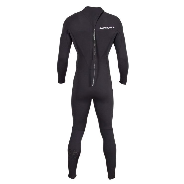 HYPERFLEX VYRL 4/3 BACK ZIP BLACK