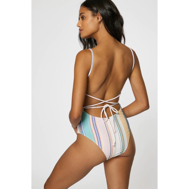 O'NEILL BAJA STRIPE MARBELLA CHEEKY ONE PIECE MULTI