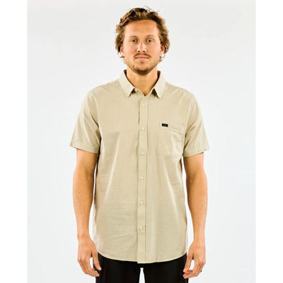 RIPCURL OURTIME TEXTURE SHIRT BONE