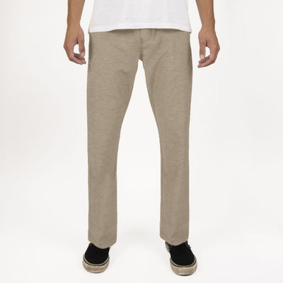 VISSLA HEMP NO SEE UMS ECO ELASTIC PANT KHAKI