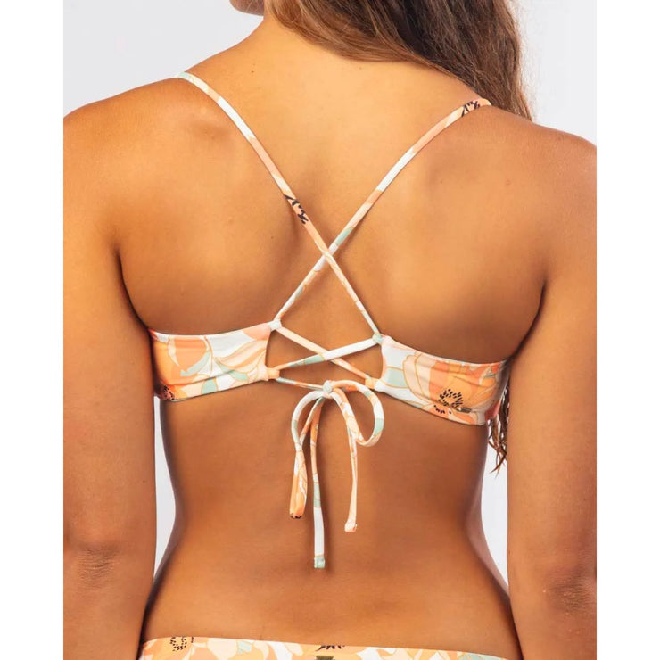 RIPCURL PAPAYA PUNCH CROSSBACK TOP BONE